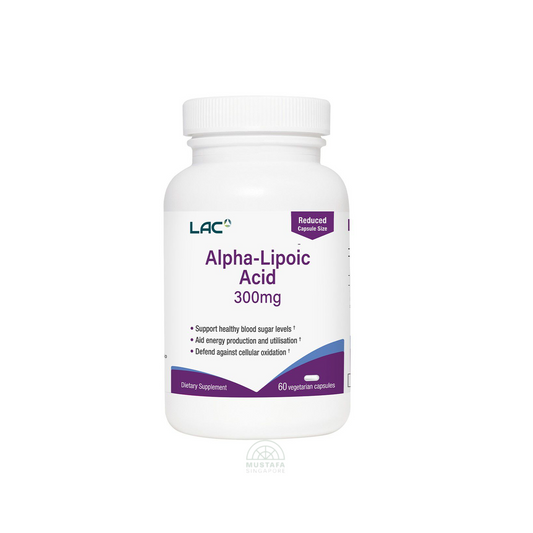 LAC Alpha Lipoic Acid Antioxidant Support 300mg x 60 Capsules LAC Alpha Lipoic Acid Antioxidant Support 300mg x 60 Capsules