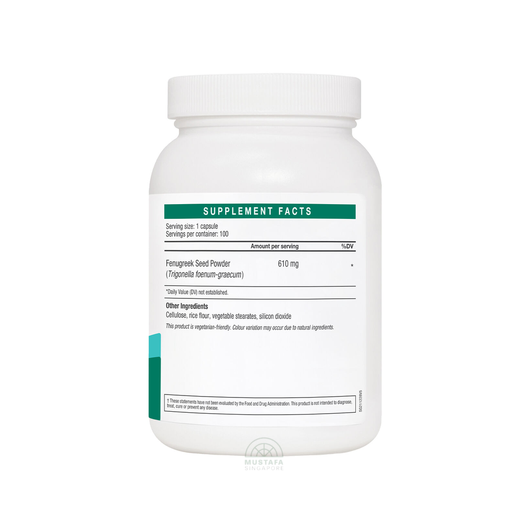 LAC Fenugreek Herbal Support 610mg x 100 Capsules