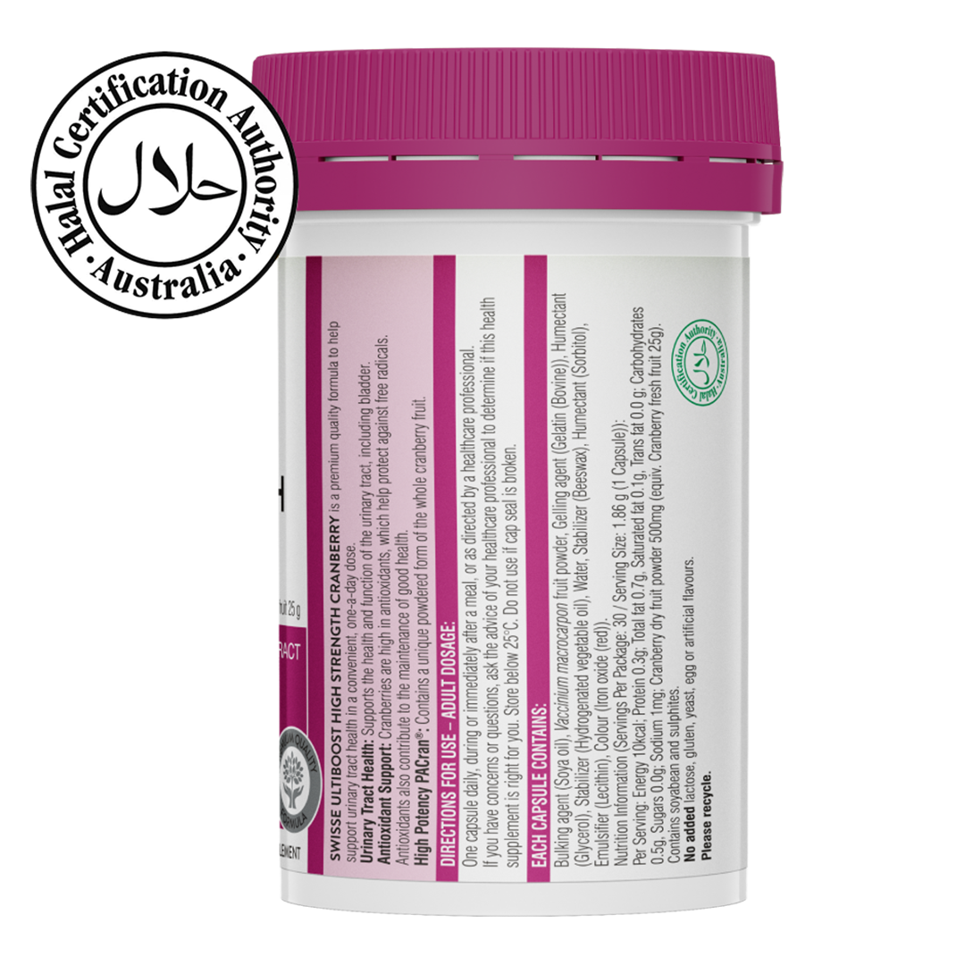 Swisse Ultiboost High Strength Cranberry 110 Caps