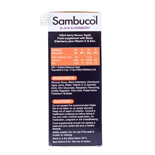 Sambucol Black Elderberry Immuno Forte (Vegan Liquid) 120ml