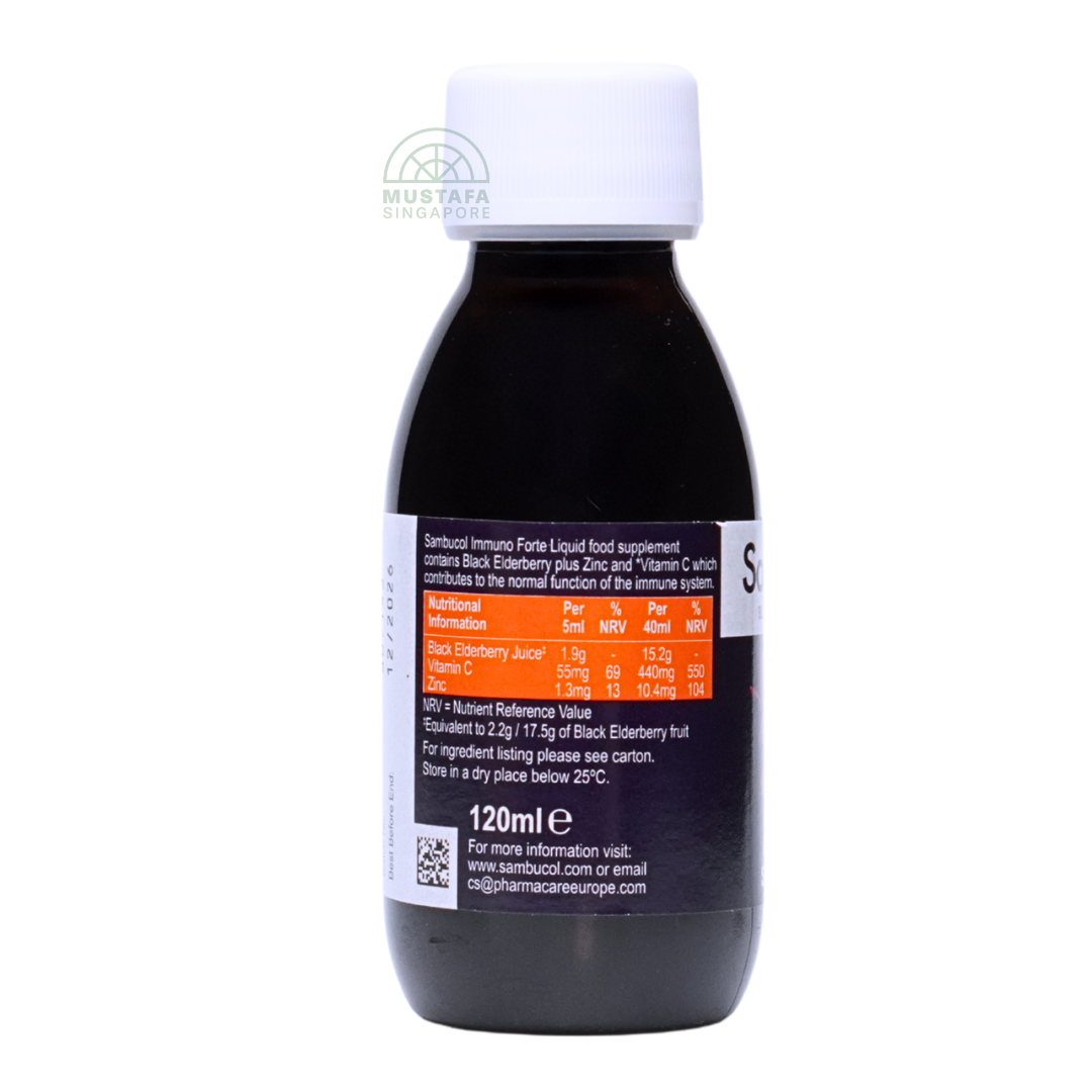Sambucol Black Elderberry Immuno Forte (Vegan Liquid) 120ml