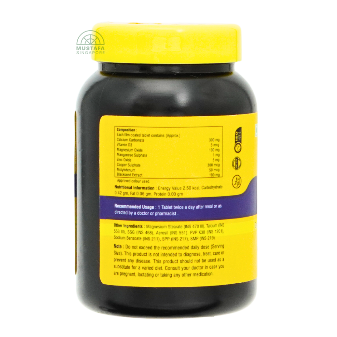 Dr Tahir Calcium Extra with Blackseed 60 capsules