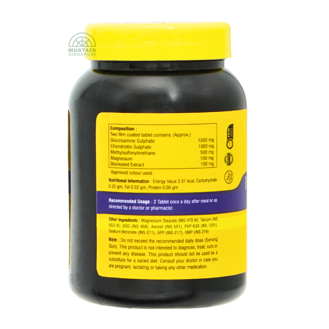 Dr Tahir Five-Strength Glucosamine, Chondroitin, MSM & Magnesium with Blackseed 60 tablets