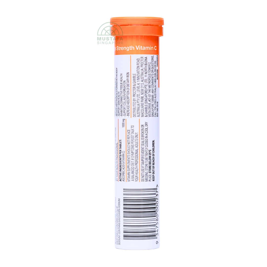 Voost Vitamin C Orange 20 Effervescent Tablets 1000mg