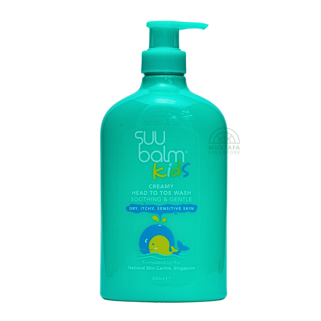 SuuBalm Kids Creamy Head To Toe Wash Soothing & Gentle 840ml