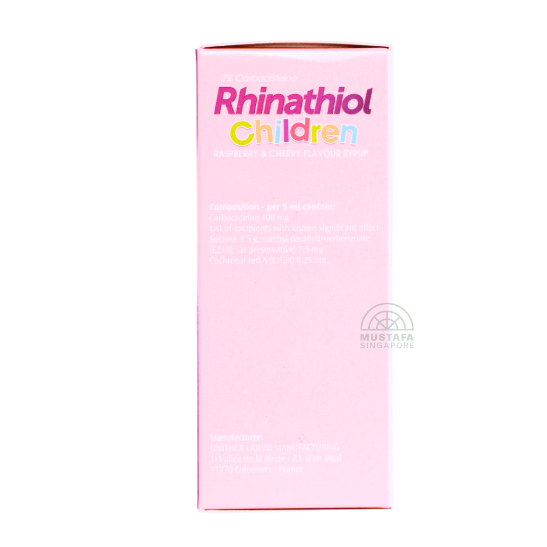 Rhinathiol Children Non Drowsy Cough Formula Syrup (Raspberry & Cherry Flavour) 125ml