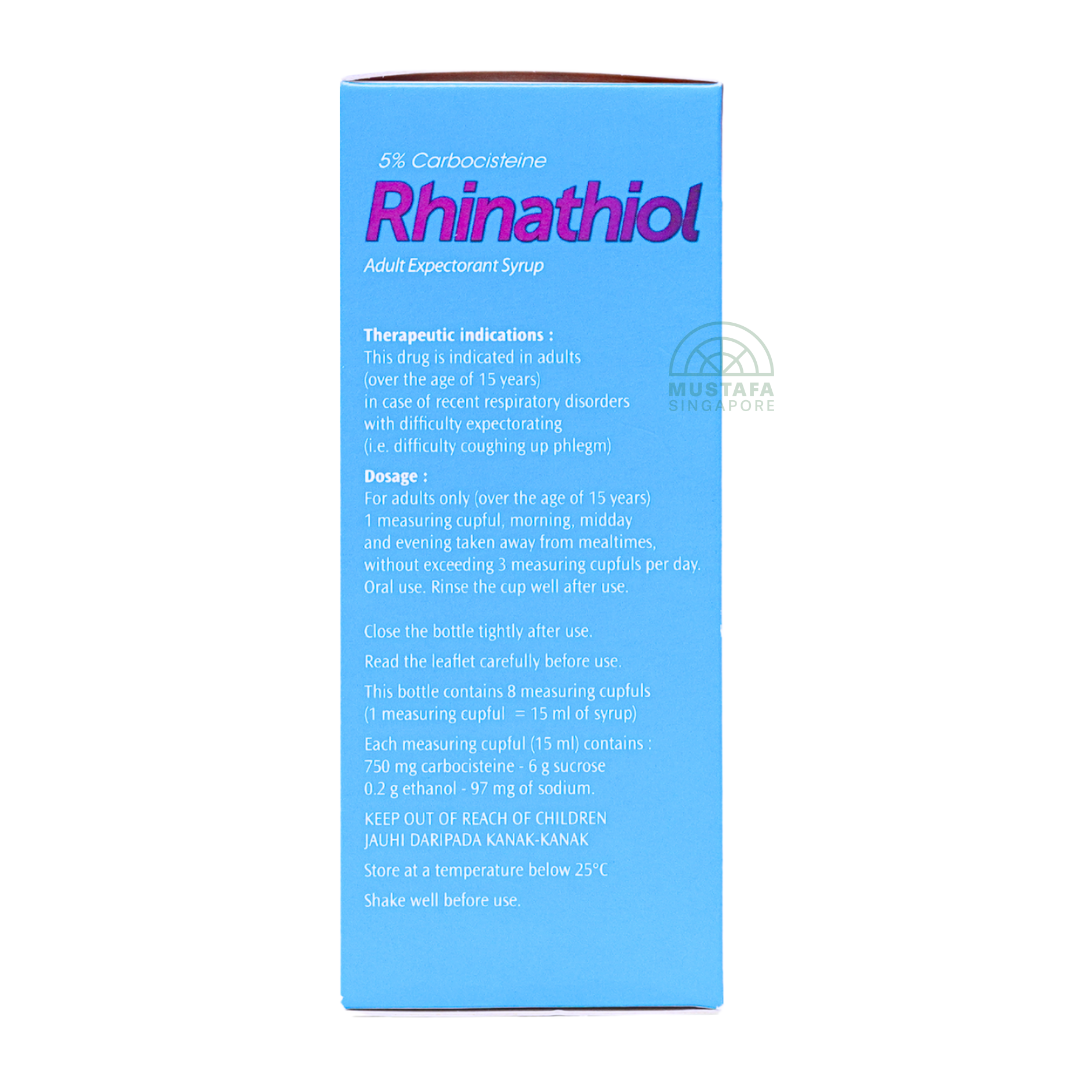 Rhinathiol Non Drowsy Cough Formula Adult Expectorant Syrup 125ml