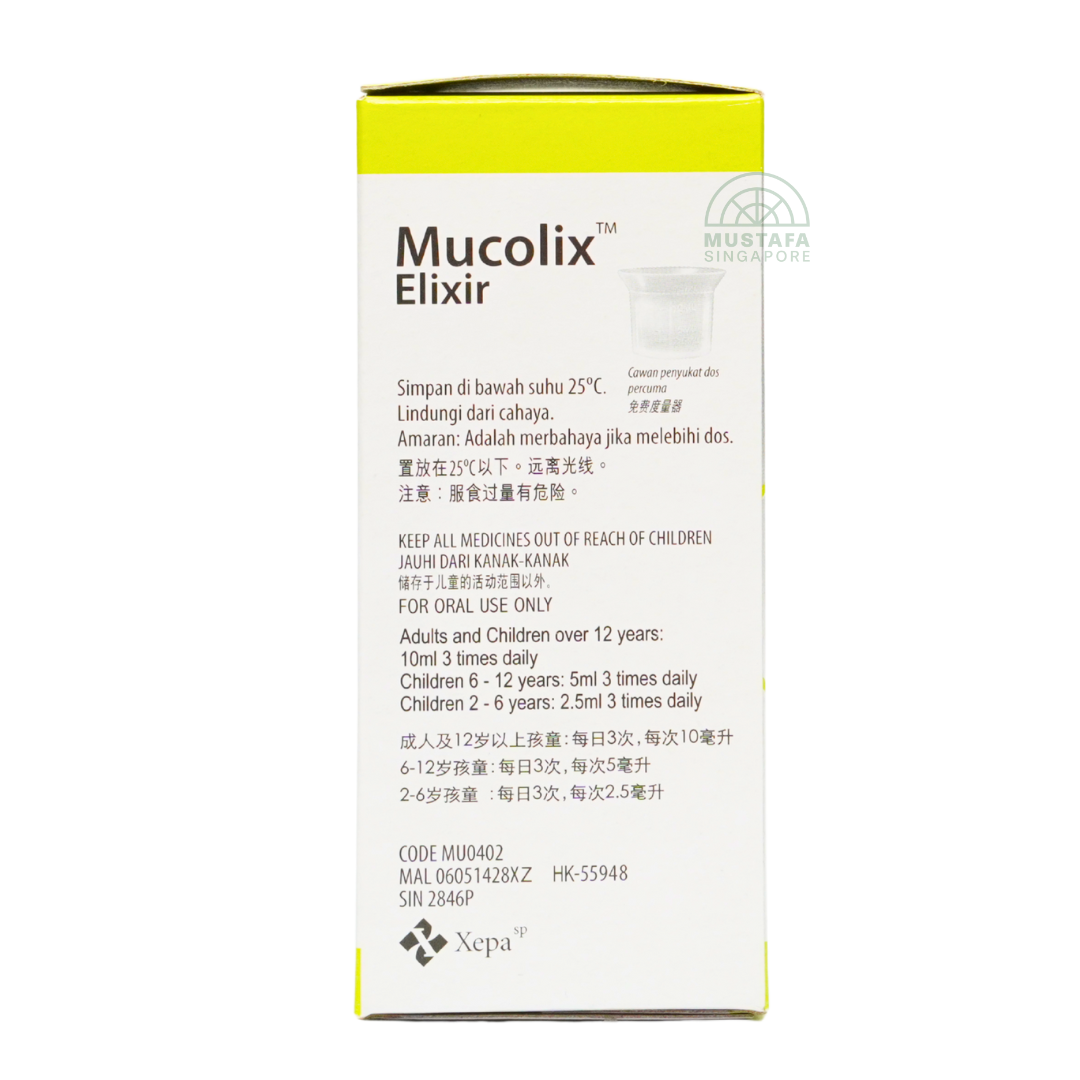 Mucolix Elixir Kiwi Flavour 90ml