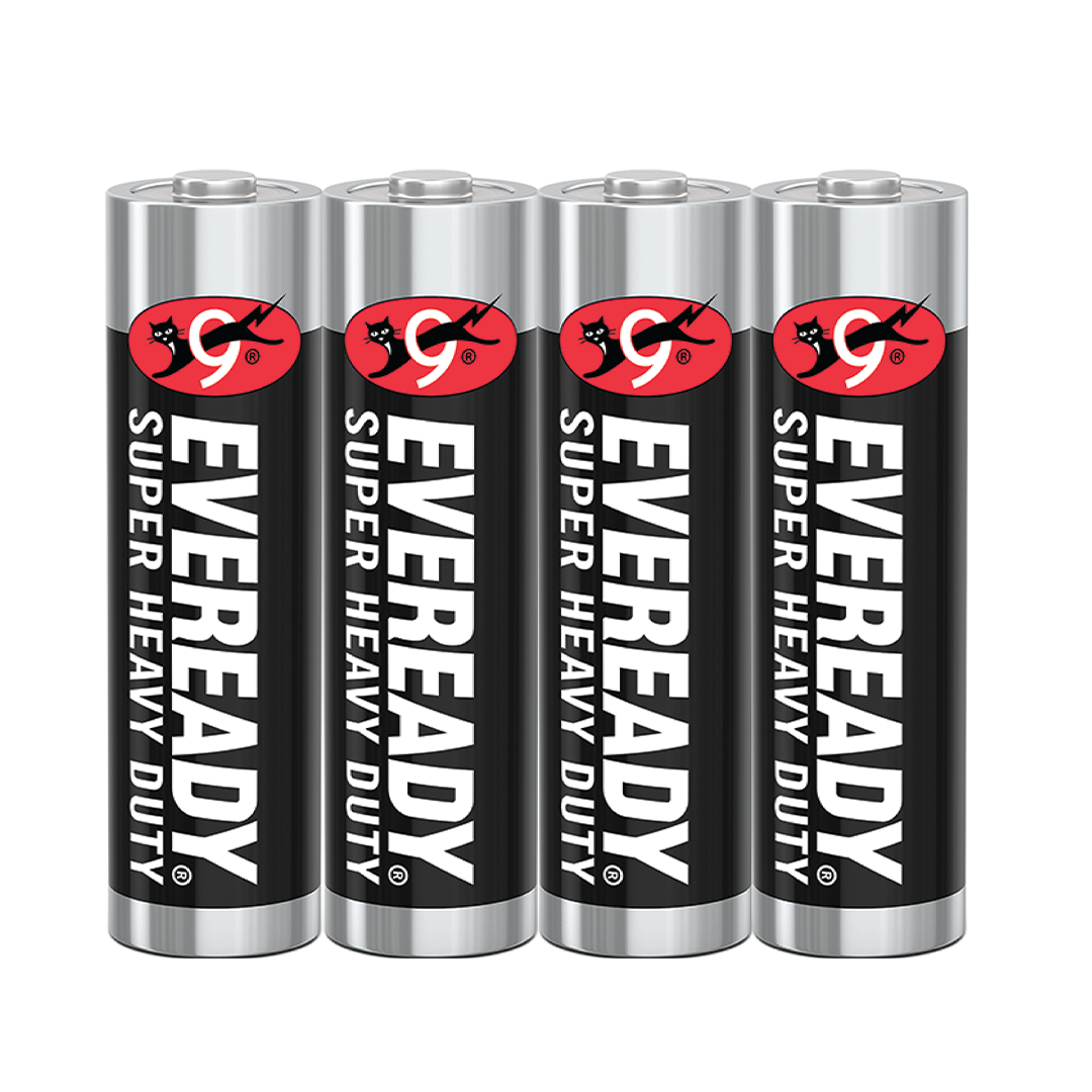 Eveready AA Batteries Black x 4