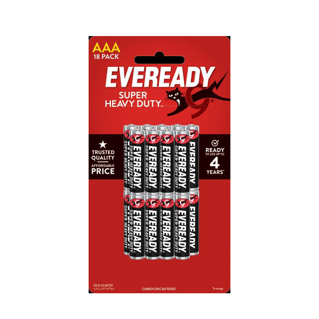 Eveready AAA Batteries Black x 18