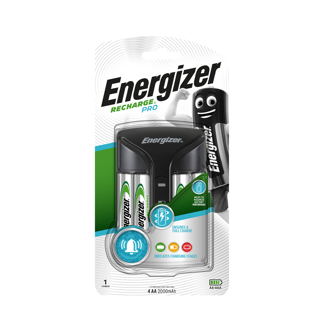 Energizer Recharge Pro 4 AA batteries + 1 charging pack