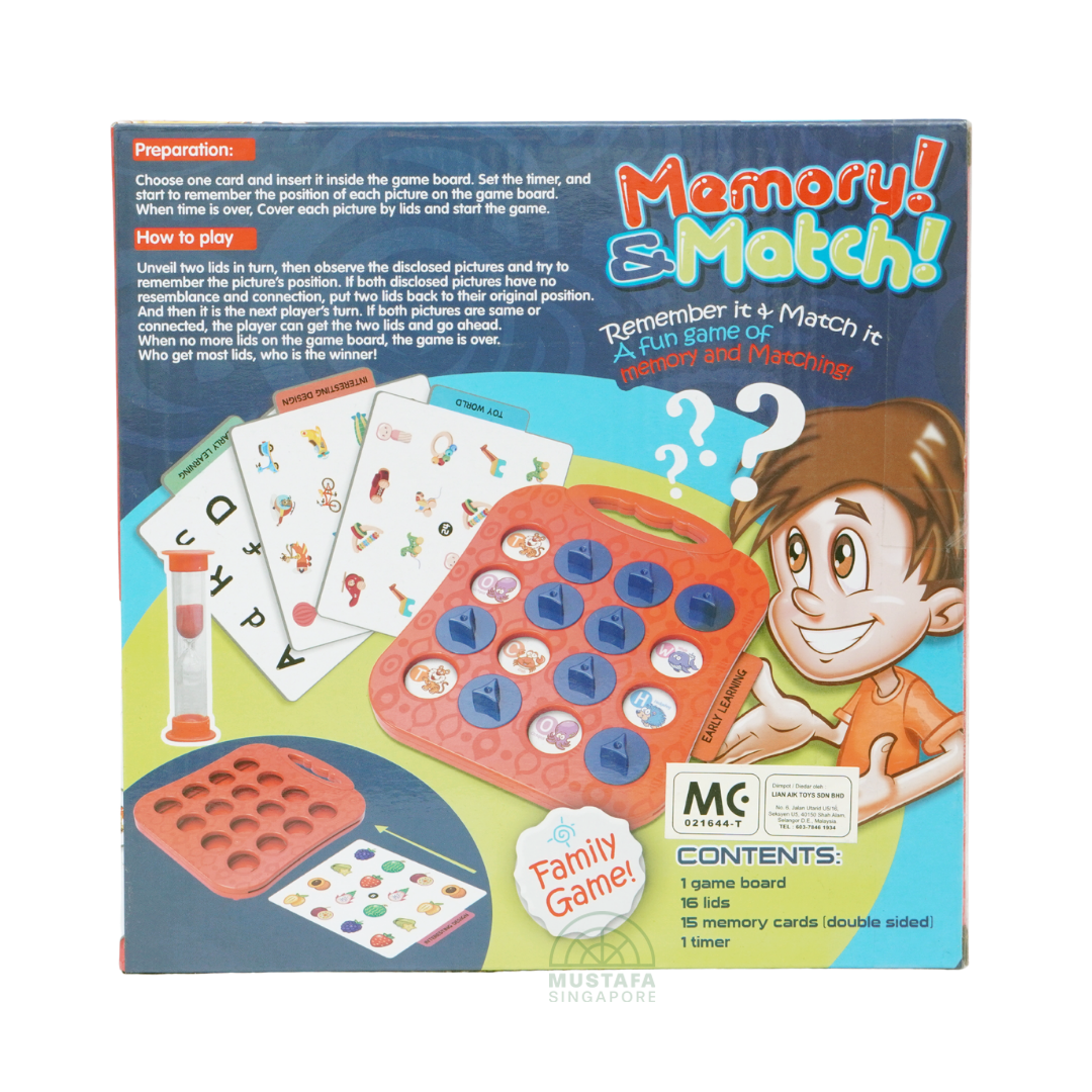 Kingso Toys Memory & Match Family Game
