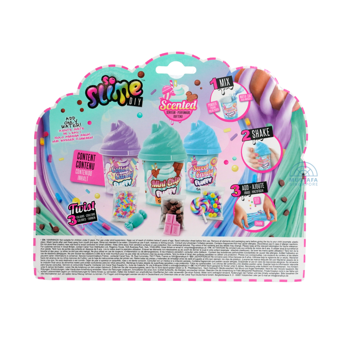 Canal Toys Fluffy Pop Slime Shakers 3-Pack