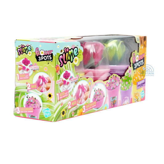 Canal Toys Flower 3 Pots Scented Slime Canal Toys Flower 3 Pots Scented Slime
