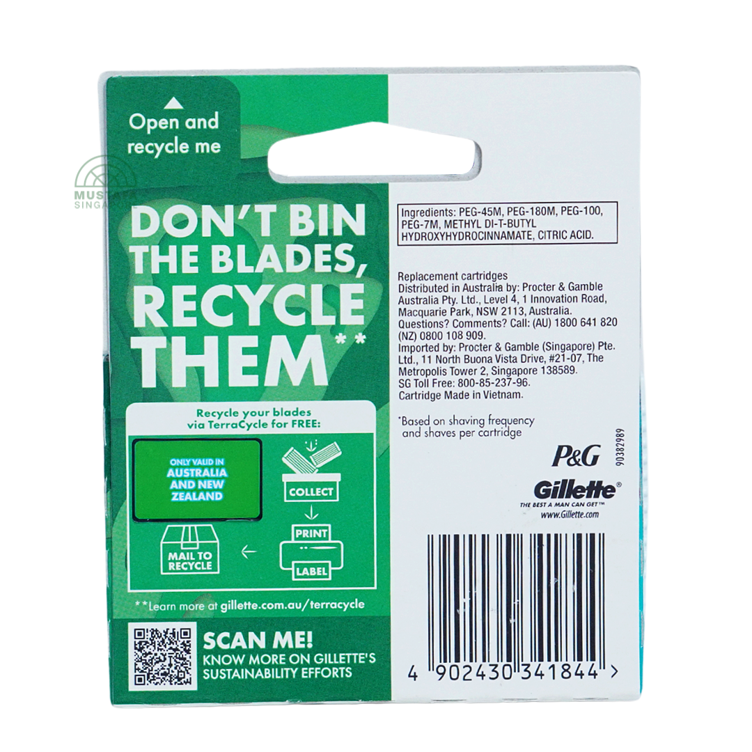 Gillette Mach 3 (Razor Blade Refill 4)