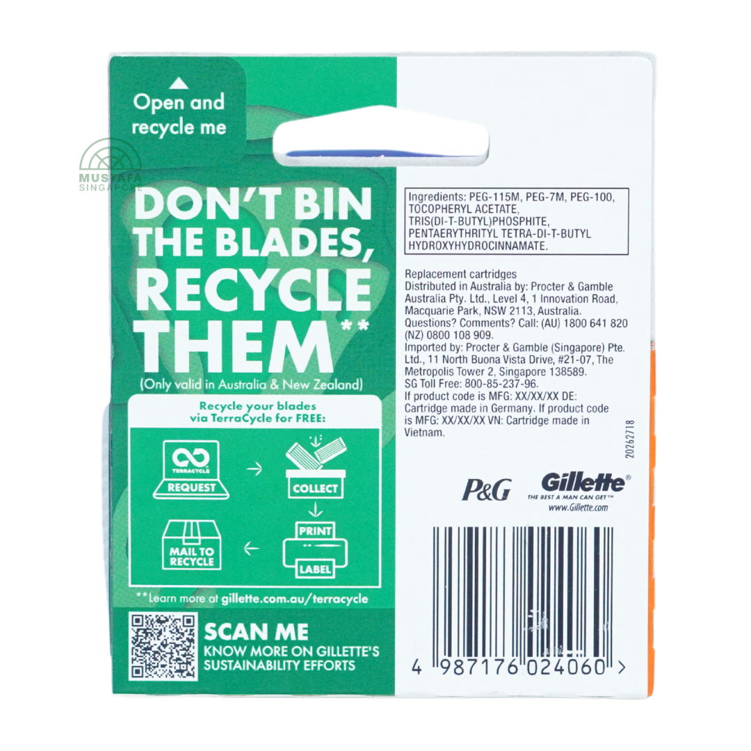 Gillette Fusion5 Cartridge 4s