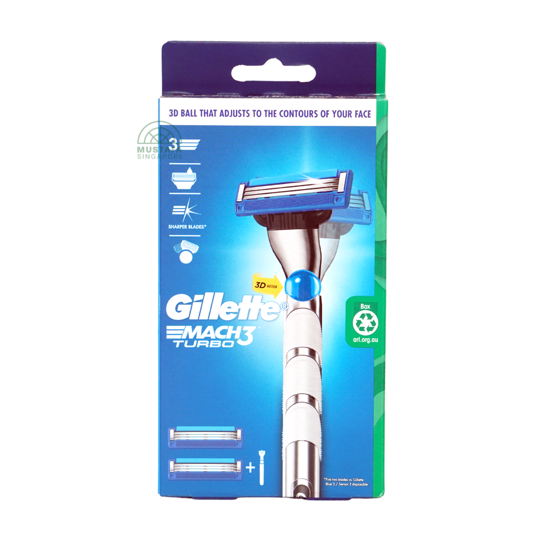 Gillette Mach 3 Turbo 3D Razor 2UP