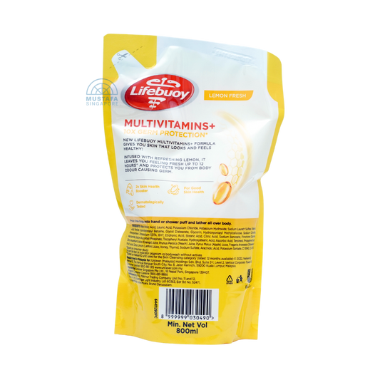 Lifebuoy Body Wash Lemon Fresh Refill Classic 800ml Lifebuoy Body Wash Lemon Fresh Refill Classic 800ml