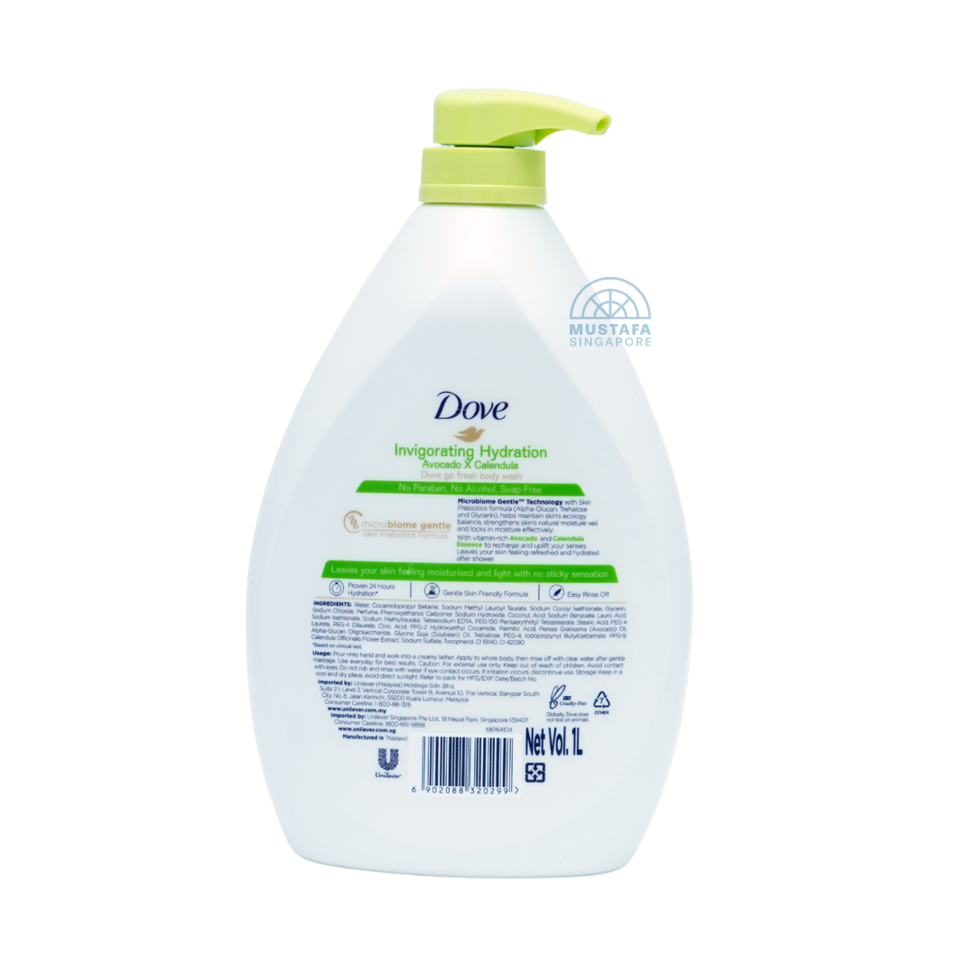 Dove Body Wash Invigorating Hydration 1L