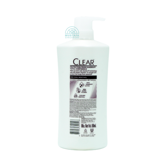 Clear Shampoo Ice Cool Menthol 650ml Clear Shampoo Ice Cool Menthol 650ml