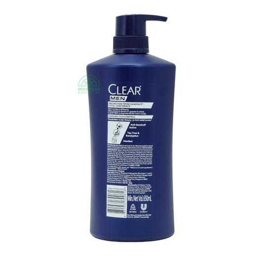 Clear Men Shampoo Cooling Itch Control 650ml Clear Men Shampoo Cooling Itch Control 650ml