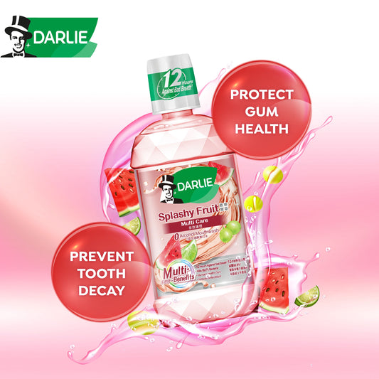 Darlie Splashy Fruit Mouthwash Alcohol Free 500ml