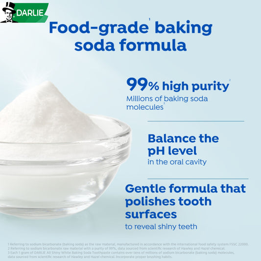 Darlie All Shiny White Whitening Toothpaste Baking Soda 140g Darlie All Shiny White Whitening Toothpaste Baking Soda 140g