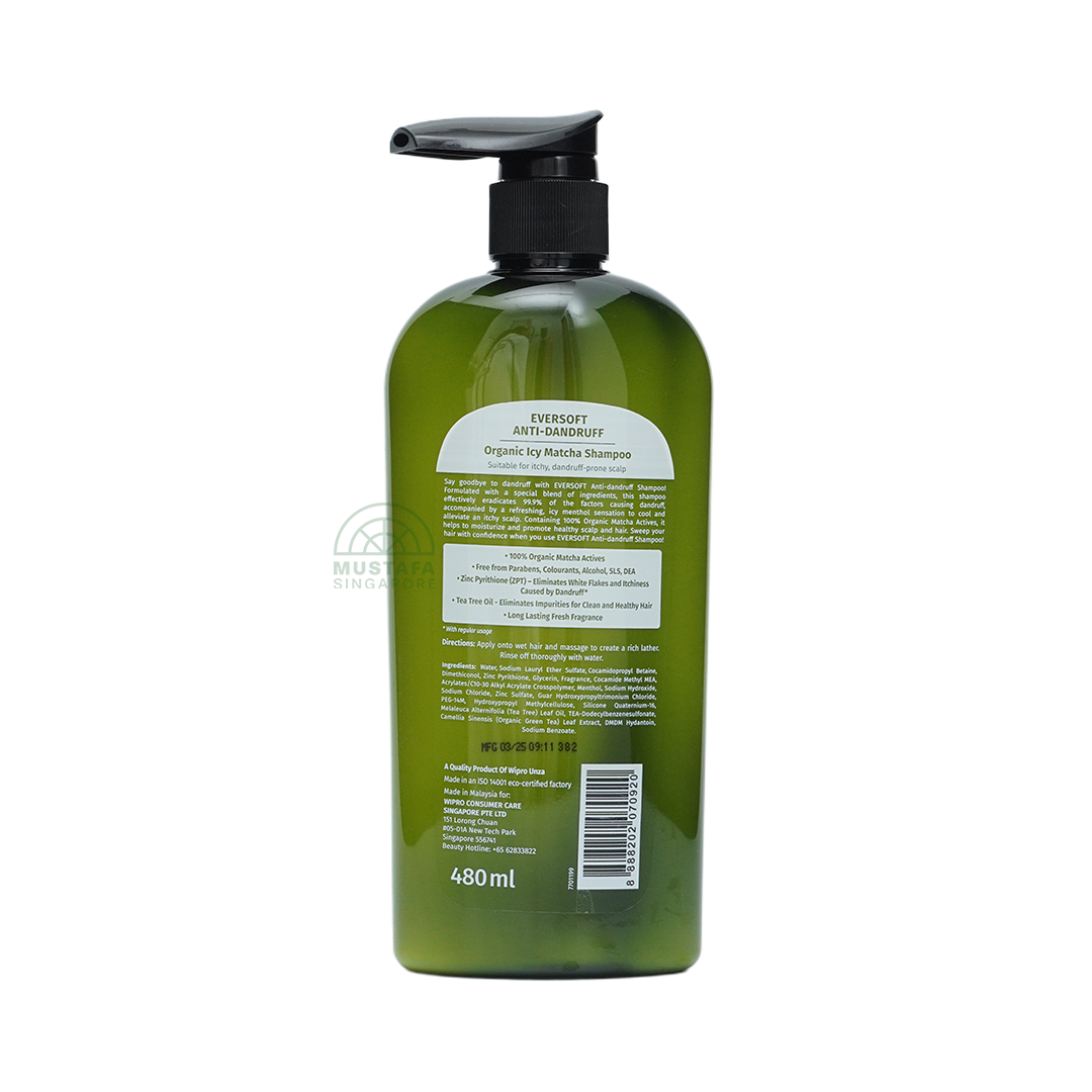 Eversoft Organic Shampoo Matcha 480ml