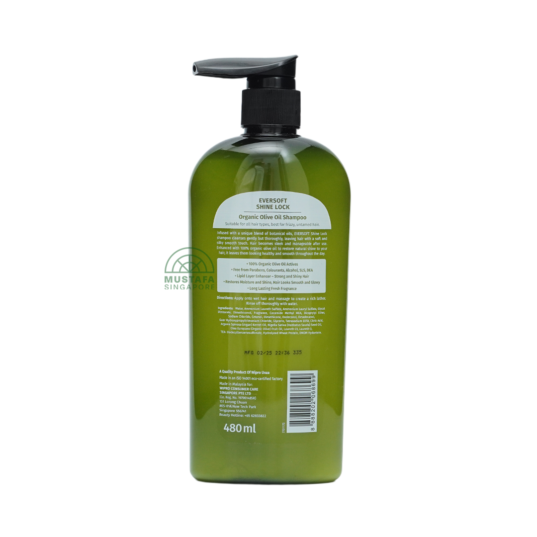Eversoft Organic Shampoo Olive Oil 480ml