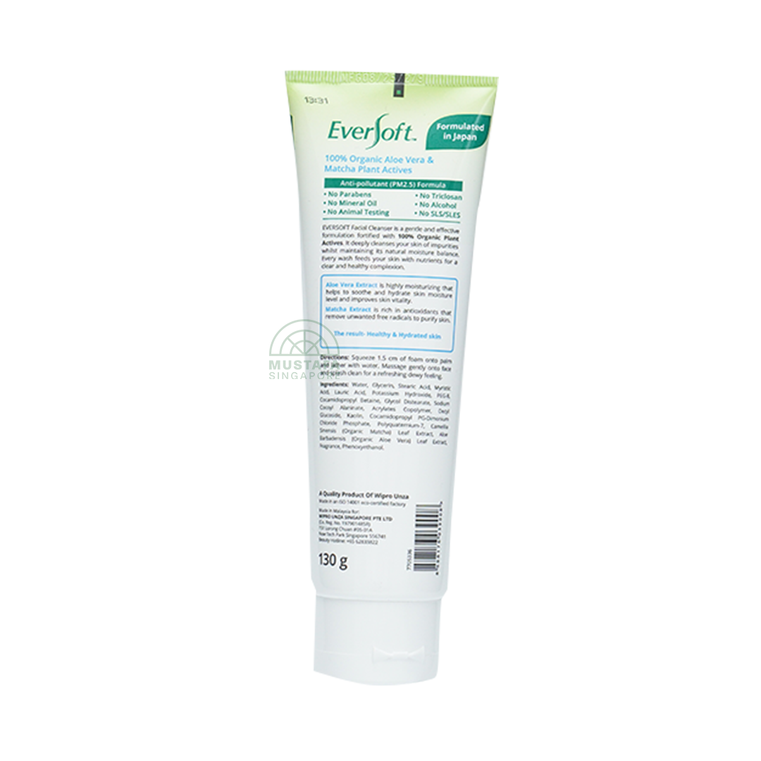 Eversoft Facial Cleanser Aloe Vera & Matcha 100g