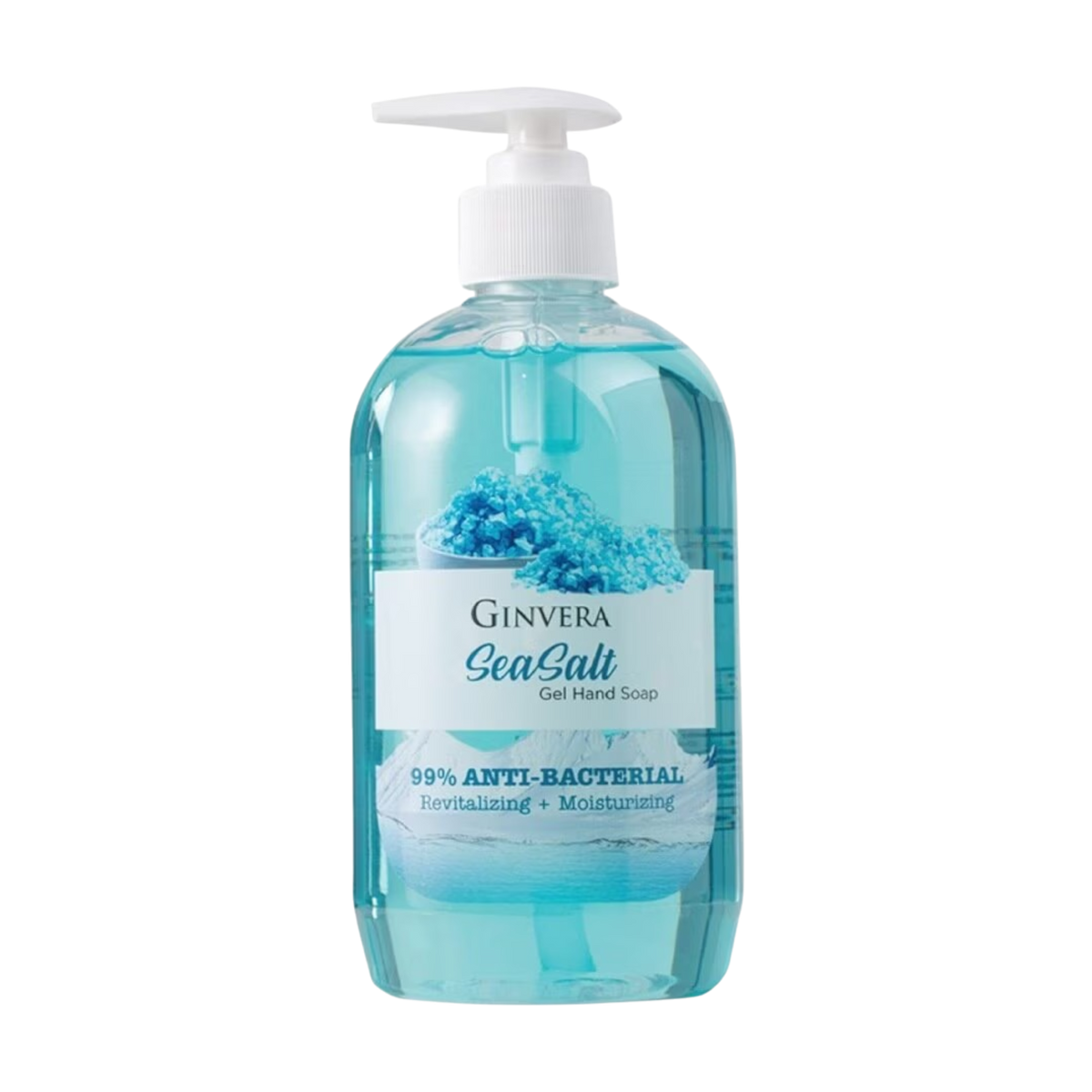 Ginvera Sea Salt 99% Anti-Bacterial Revitalizing Moisturizing Gel Hand Soap 500g