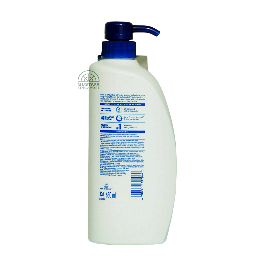 Head & Shoulders Shampoo Cool Menthol 650ml