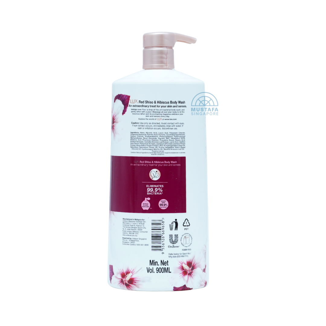 Lux Liquid Body Wash Red Shiso & Hibiscus 900ml