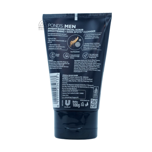 Ponds Men Bright Boost Facial Scrub 100ml