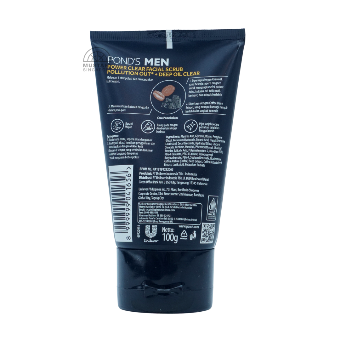 Ponds Men Power Clear Facial Scrub 100ml