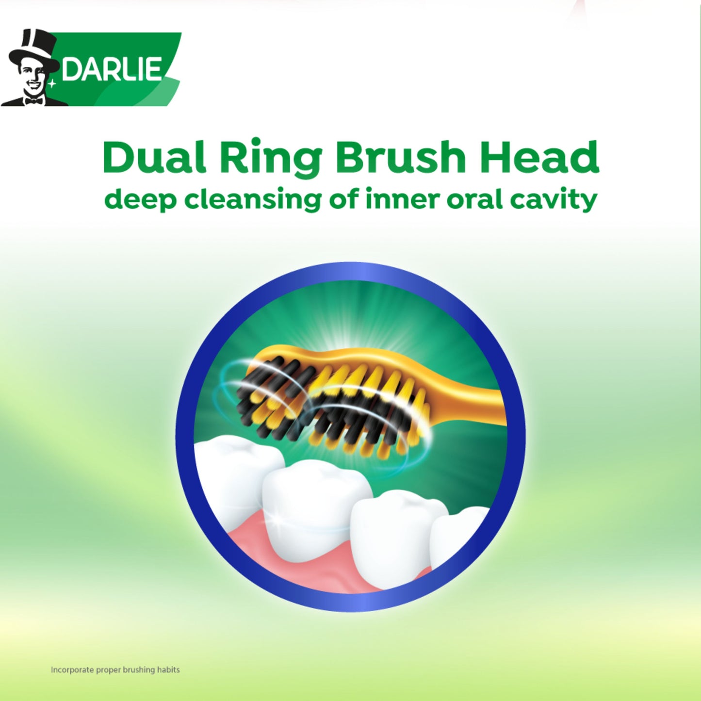 Darlie Charcoal Gold Toothbrush Value Pack 3s