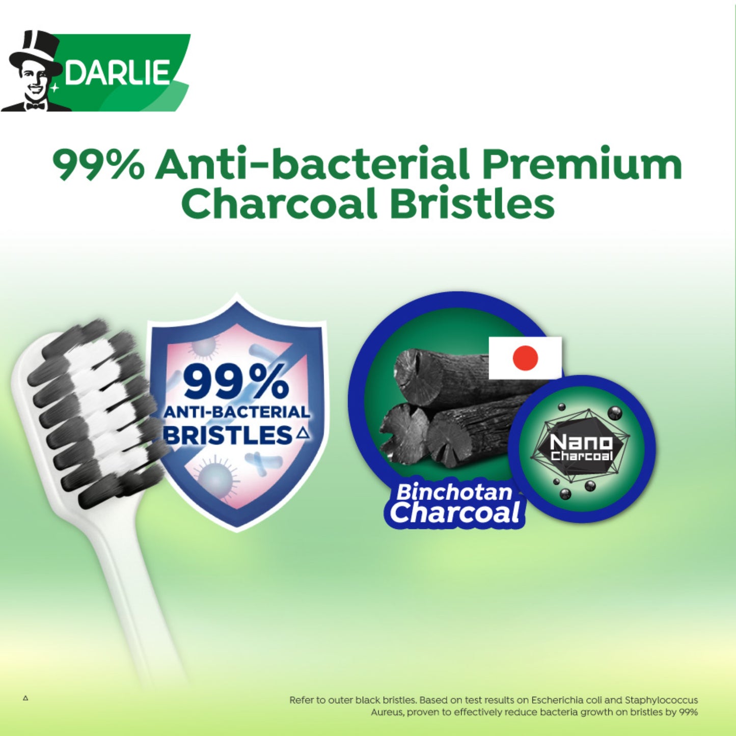 Darlie Charcoal Comfort Extra Soft Bristles Toothbrush 3s