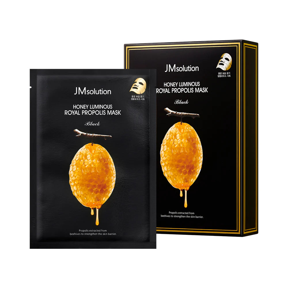 JMsolution Honey Luminous Royal Propolis Mask Black 10s