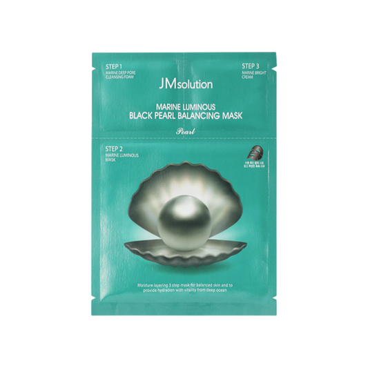 JMSolution Marine Luminous Black Pearl Balancing Mask Plus 1.5ml + 1.5ml + 30ml x 10s JMSolution Marine Luminous Black Pearl Balancing Mask Plus 1.5ml + 1.5ml + 30ml x 10s