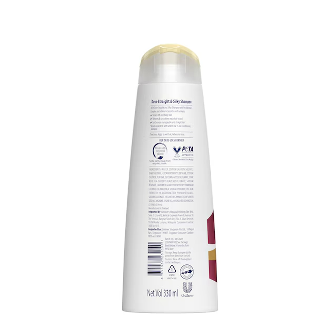 Dove Shampoo Straight & Silky 330ml