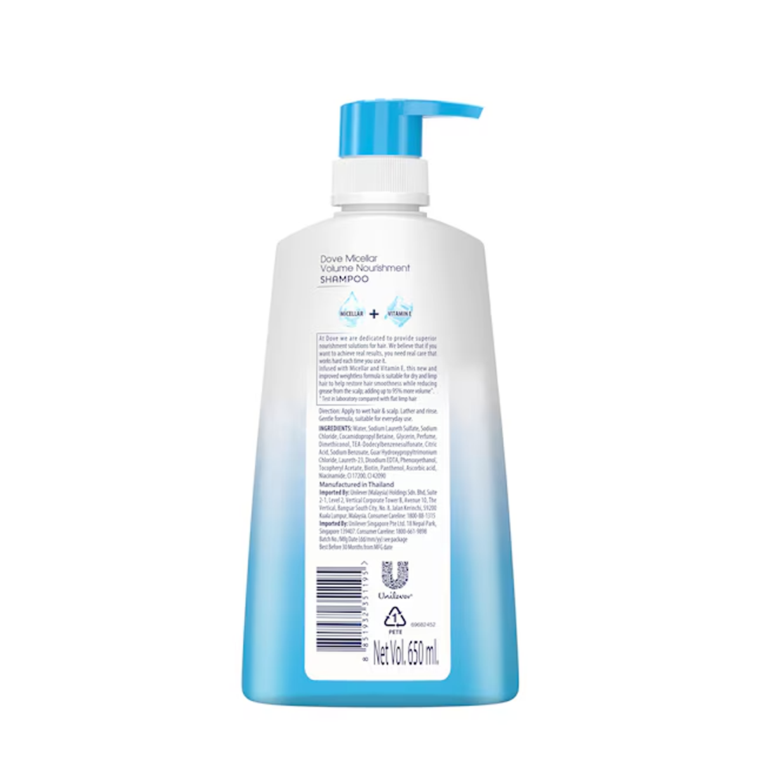 Dove Shampoo Volume Nourish 650ml