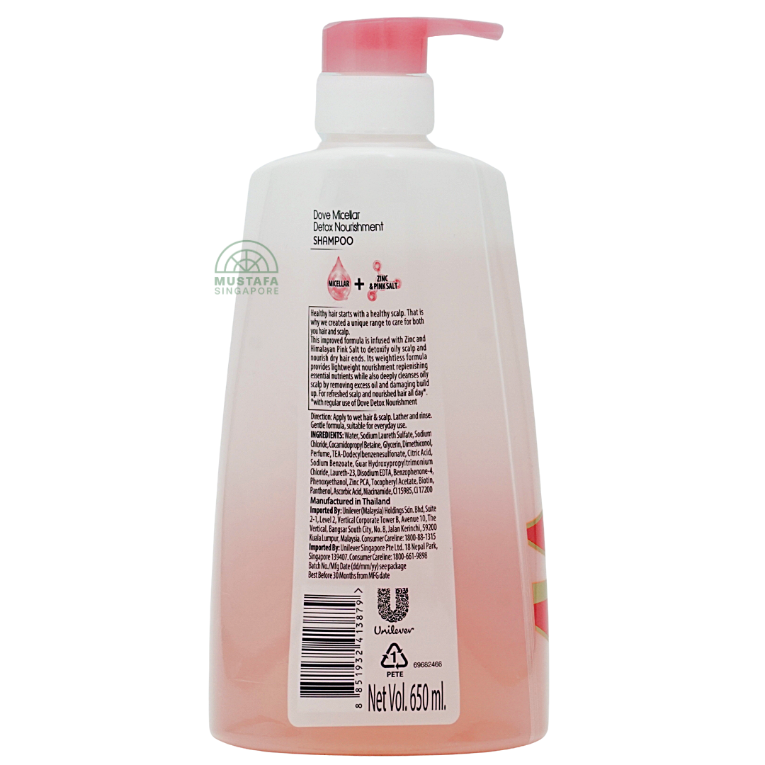 Dove Micellar Detox Nourishment Shampoo 650ml