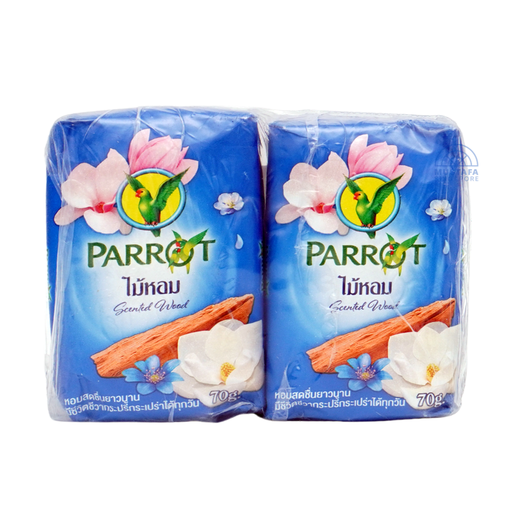 Parrot Soap Scented Wood 70g x 4s