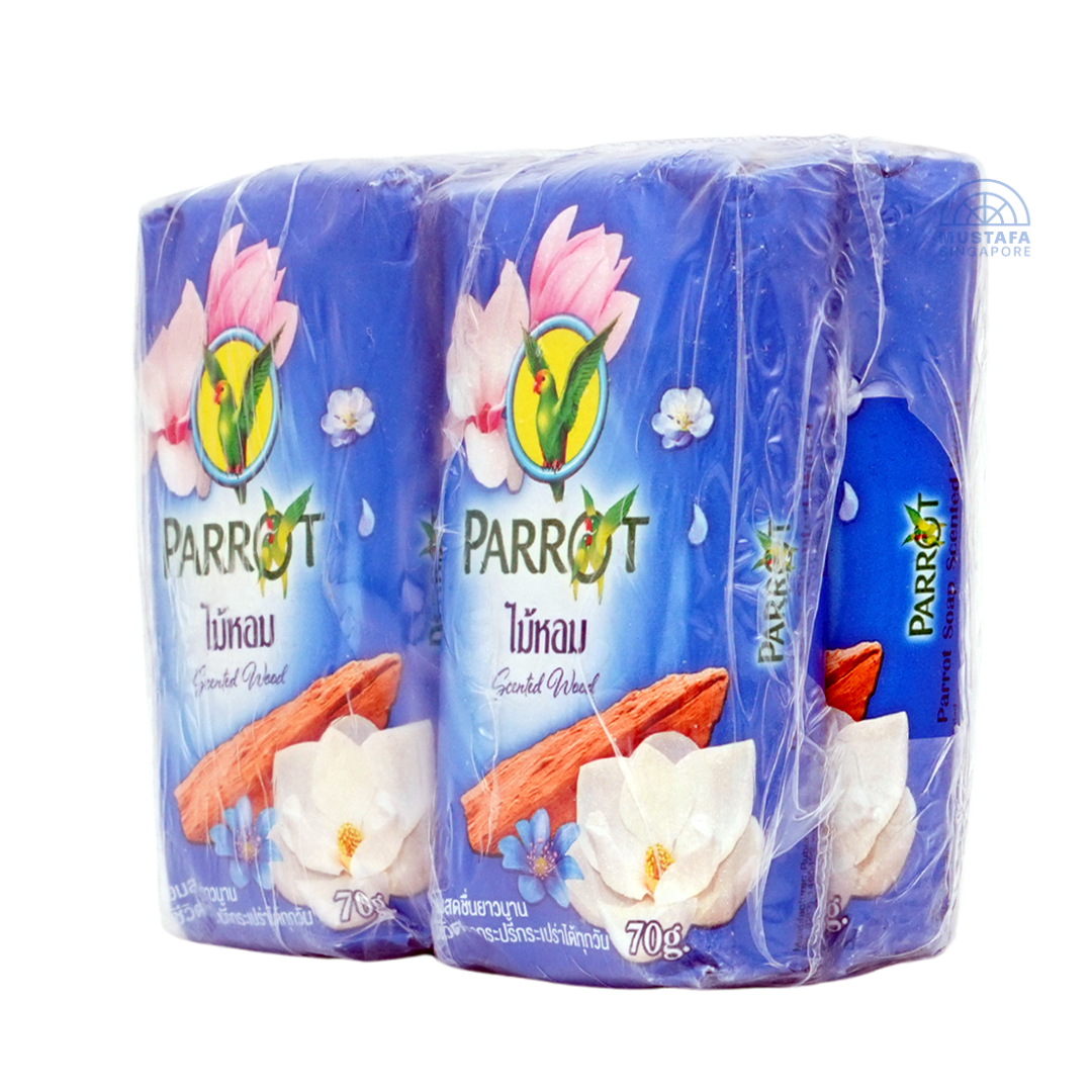 Parrot Soap Scented Wood 70g x 4s