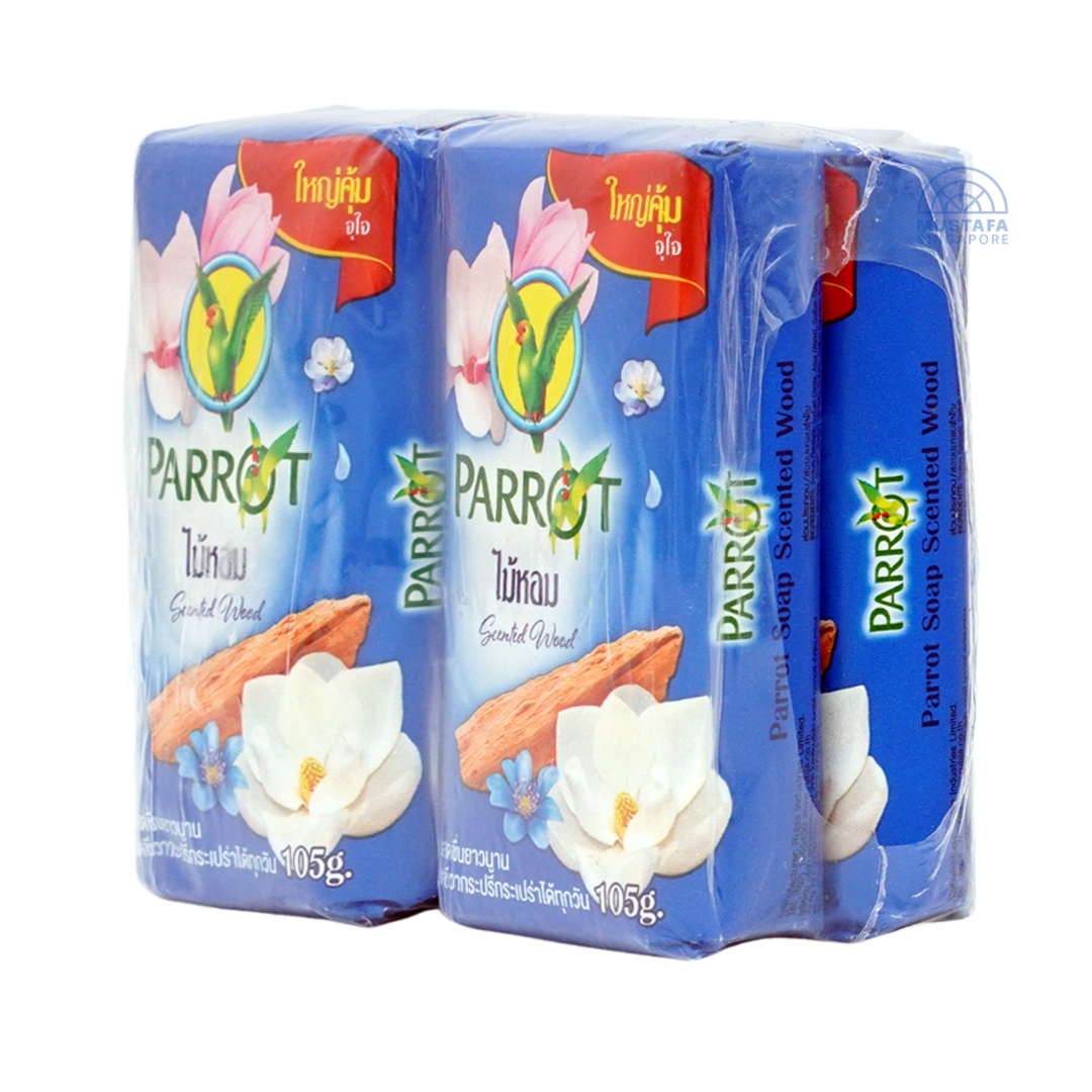 Parrot Soap Scented Wood 105g x 4s