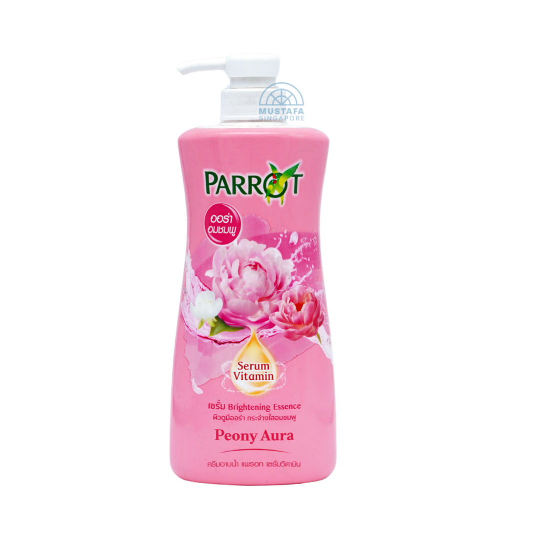 Parrot Shower Cream Serum Vitamin Peony Aura 450ml