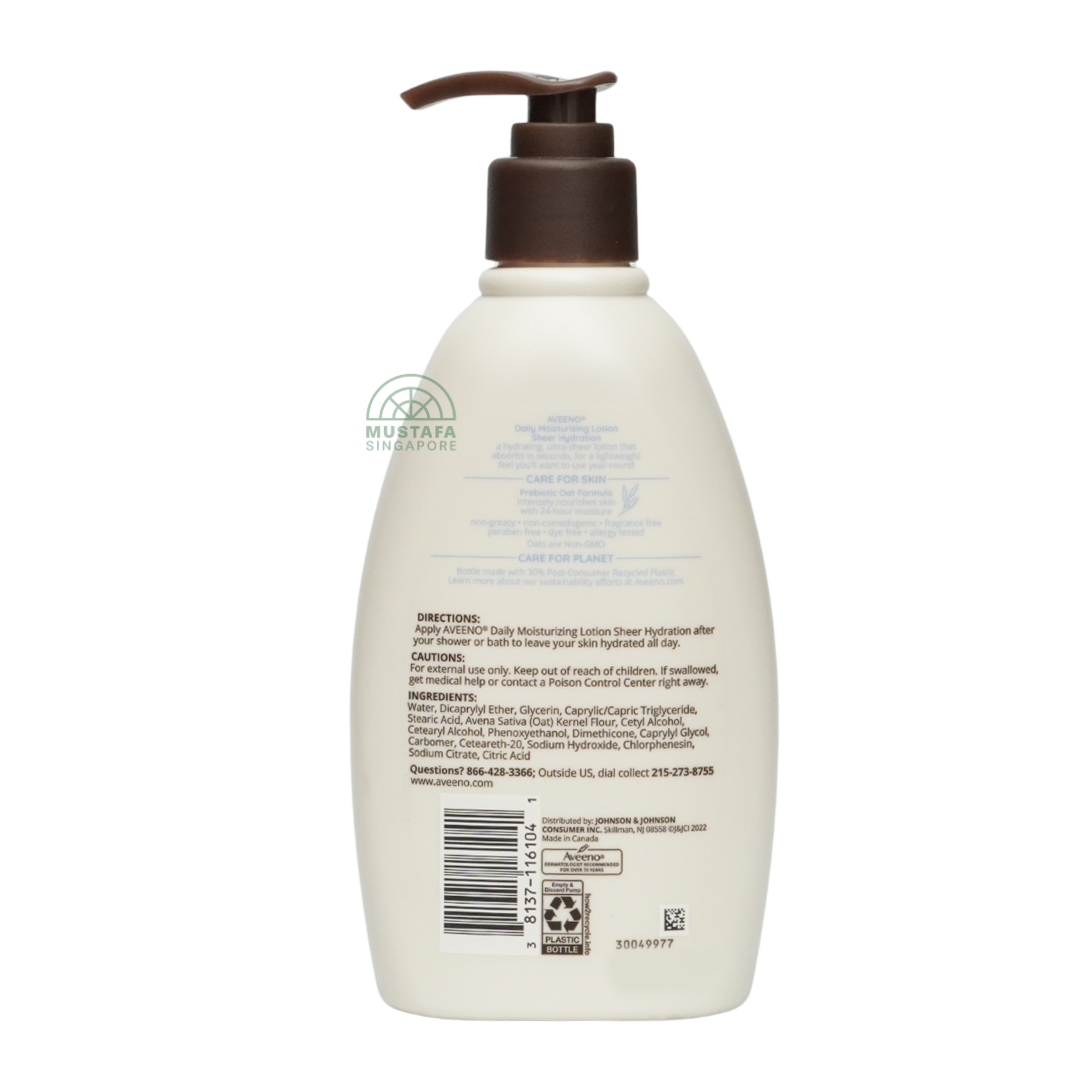 Aveeno Daily Moisturizing Body Lotion Sheer Hydration 350ml