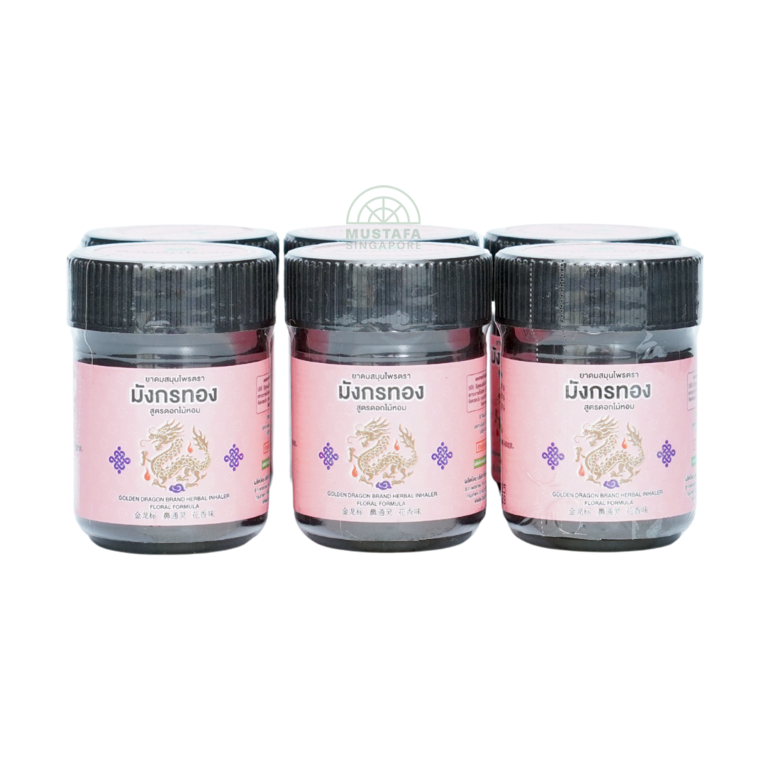Golden Dragon Brand Herbal Inhaler Floral Formula 6s