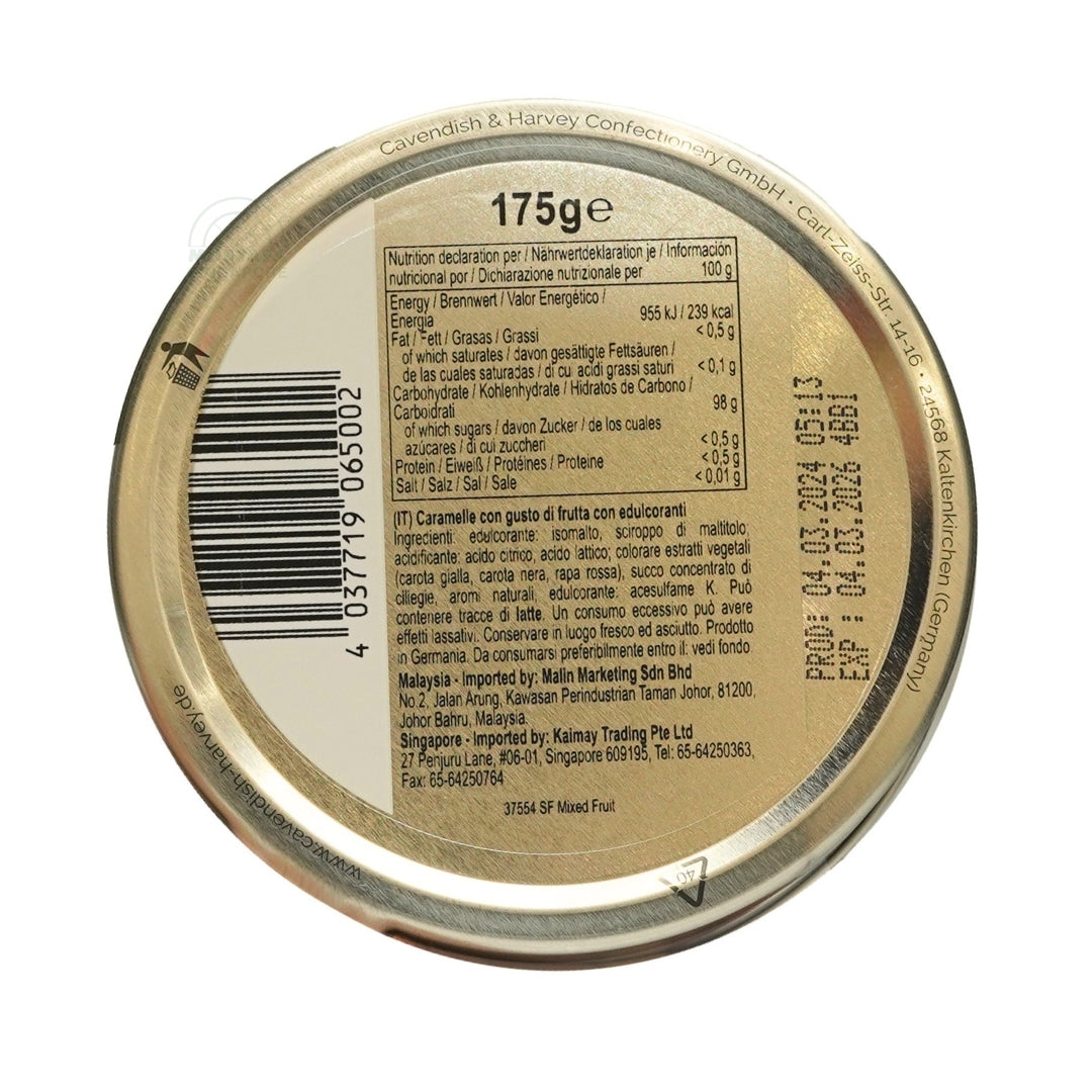 Cavendish & Harvey Mixed Fruit Drops (Sugar Free) 175g