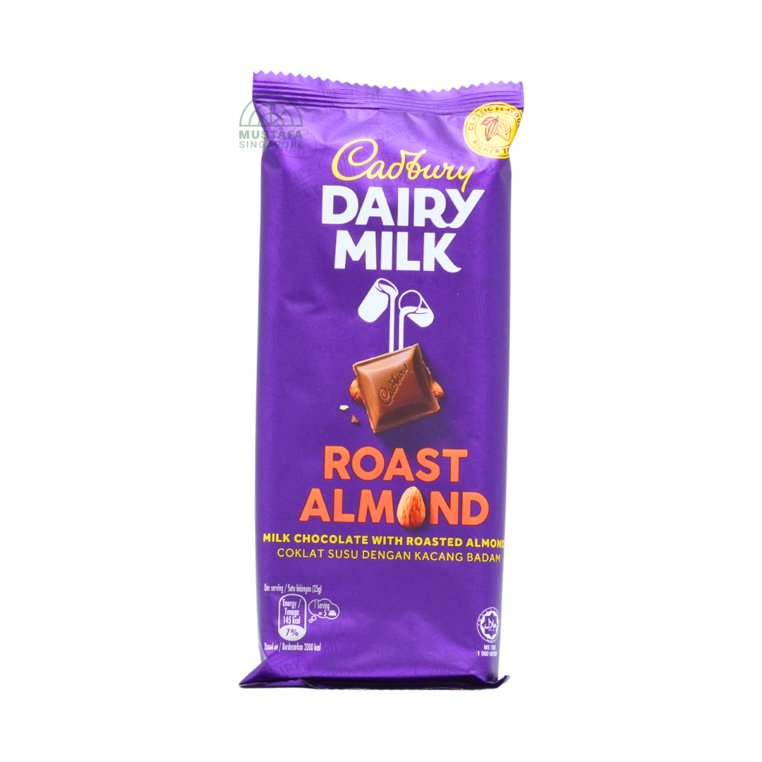 Cadbury Dairy Milk Roast Almond Chocolate Bar 130g